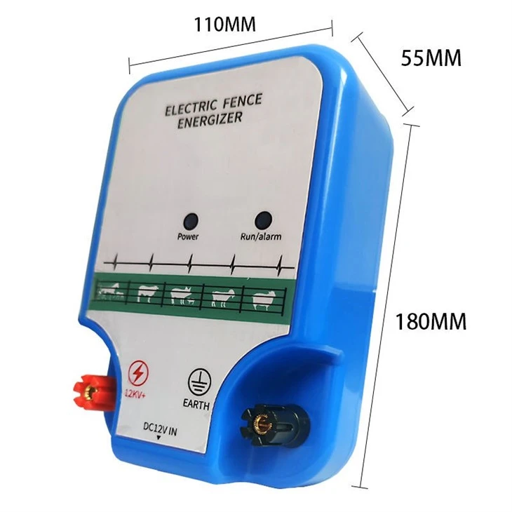 12V Solar Powered Electric Fence Energizer For Cattle, Horse, Sheep, Pig And Bear