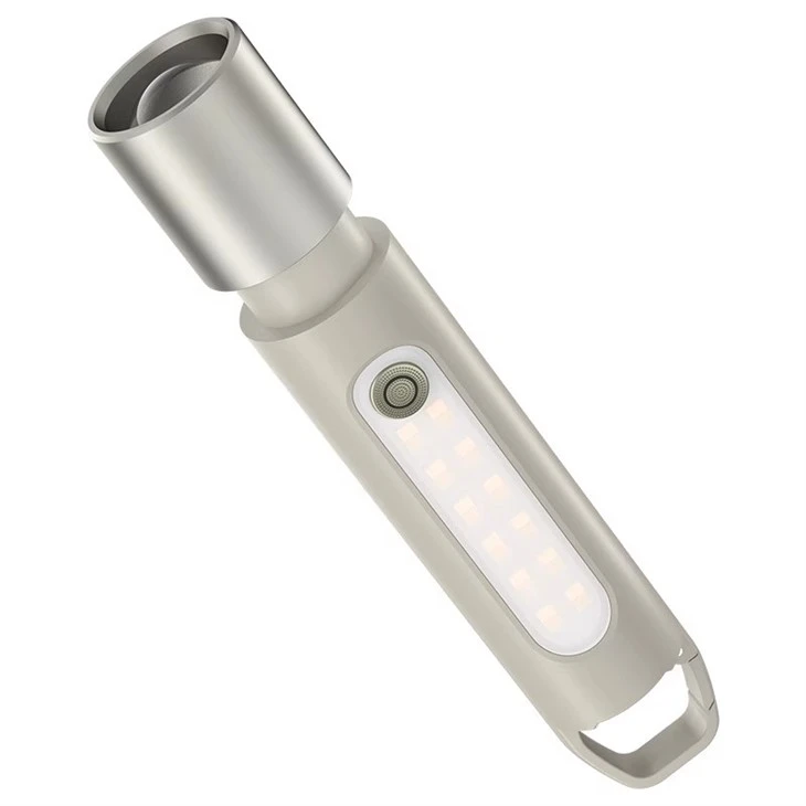 Emergency Zoomable Rechargeable Torch LED Flashlight With Arc Lighter